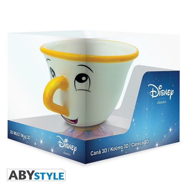 Disney La Bella e La Bestia Chip (Chicco) Tazza 3D Sagomata Ceramica  Ceramic Mug