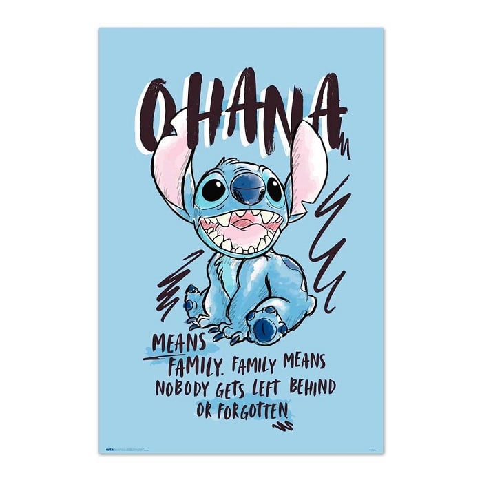 Disney Stitch Ohana - Maxi Poster #404 - 91x61cm - Oggetti Fantastici