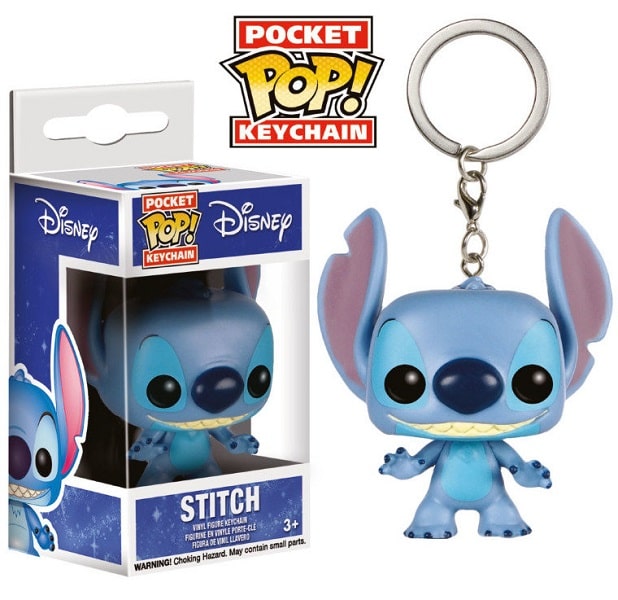FUNKO Pocket POP! Keychain - Disney Lilo e Stitch - SMILING STITCH  Portachiavi in Vinile 4cm