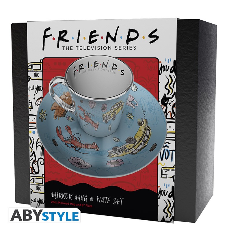 Friends Serie TV - set tazza specchiata con piattino GB Eye - Oggetti  Fantastici