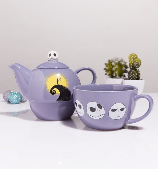 Nightmare Before Christmas - set teiera e tazza in ceramica - Half Moon Bay  - Oggetti Fantastici