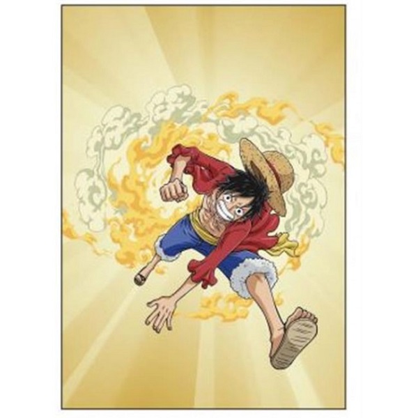 One Piece - Monkey D. Luffy (Sfondo Giallo) Biglietto Auguri per