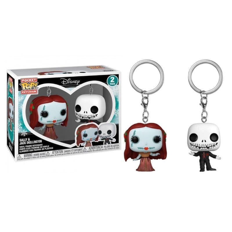 Funko Pocket Pop! - NBX Jack e Sally 2-Pack Keychain portachiavi 4cm -  Oggetti Fantastici